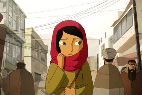 Parvana en el mercado de Kabul