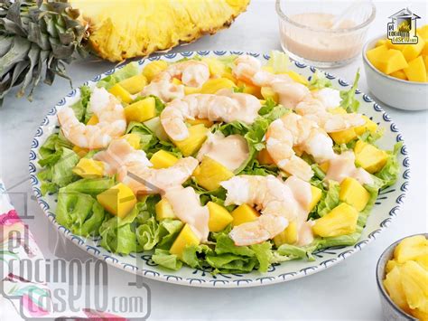 Ingredientes para la Ensalada Tropical de Cangrejo