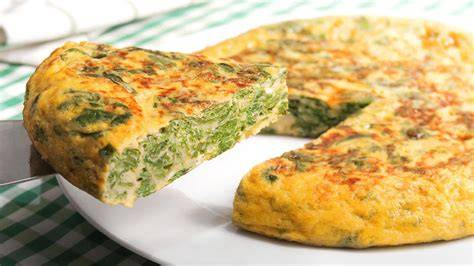 Tortilla de acelgas con queso