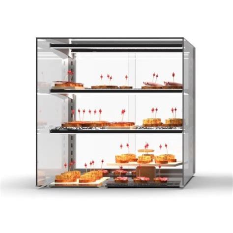 Diferentes modelos de vitrinas de sobremostrador y de pie para pastelería