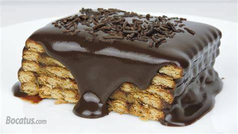 Tarta de galletas con chispas de chocolate y leche NIDO glaseada