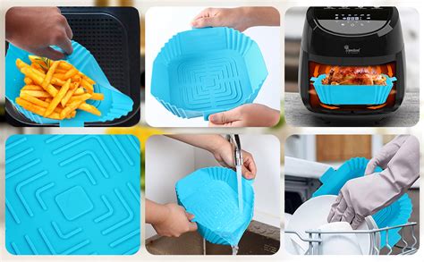 Pinzas de silicona para freidora de aire