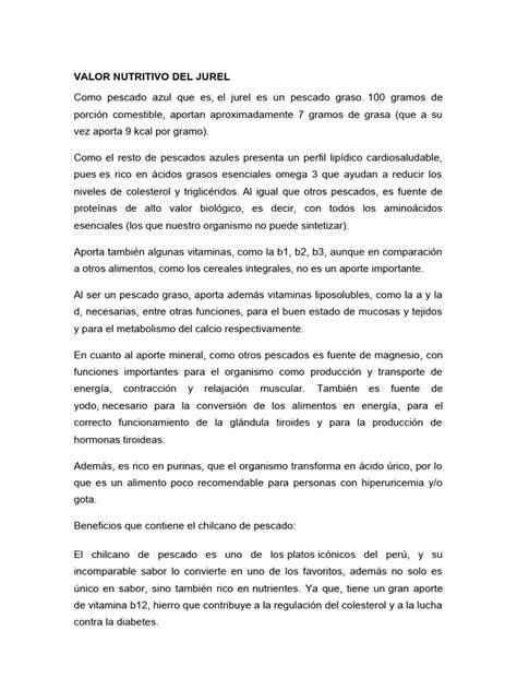 Beneficios nutricionales del jurel