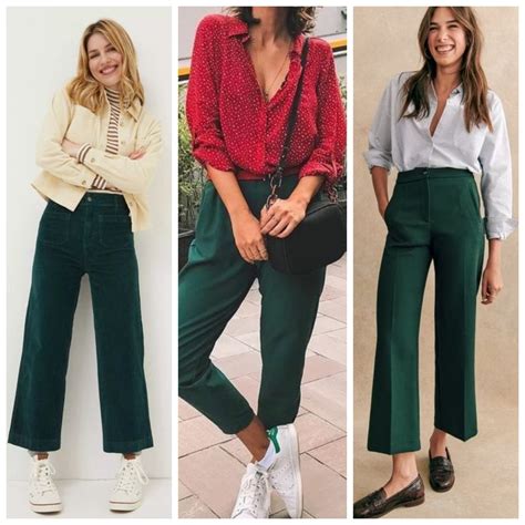 Mujer luciendo una chaqueta verde pastel con una blusa blanca y pantalones neutros