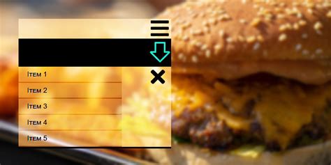 Ejemplo de estilos CSS para un menú hamburguesa