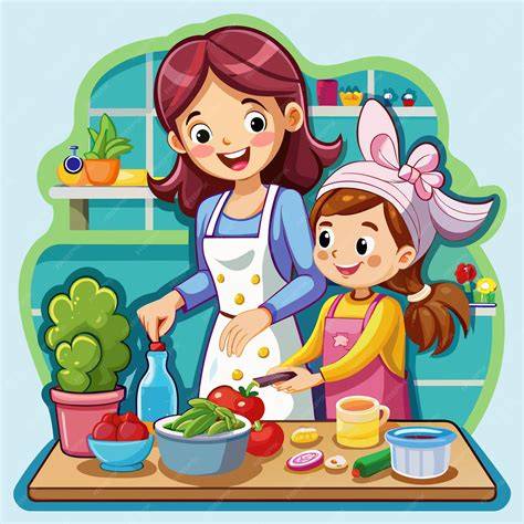 Wendy cocinando en su cocina