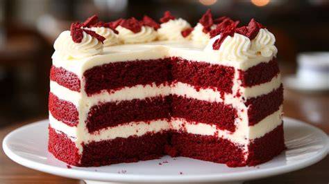 Tabla cronológica de la historia del pastel de terciopelo rojo