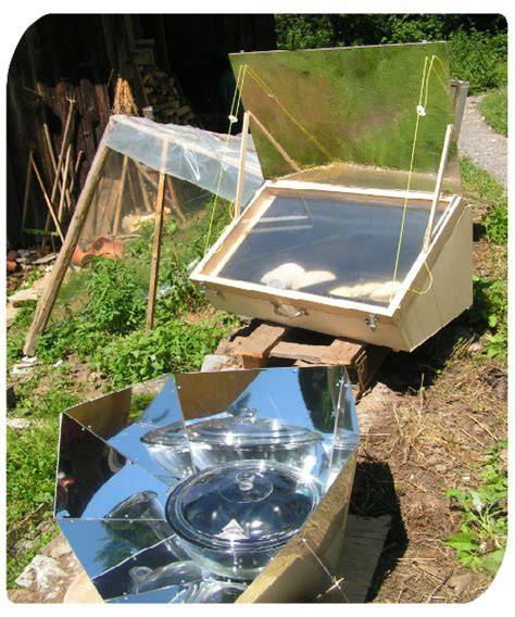 Horno solar en funcionamiento