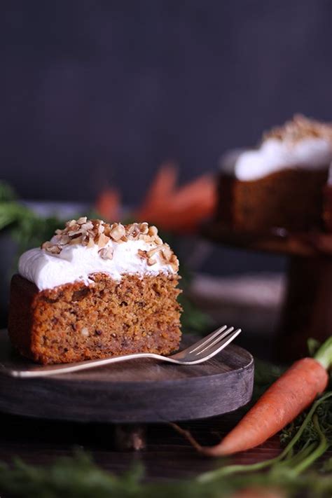 Detalle de una porción de Carrot Cake