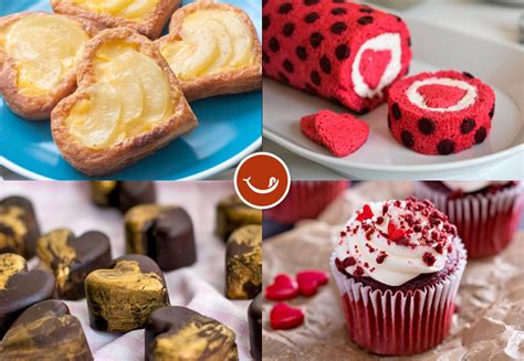 Variedad de postres de chocolate para San Valentín