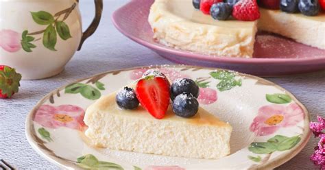 Ingredientes para tarta de requesón sin horno