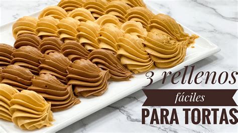 Variedad de rellenos para tortas sin dulce de leche