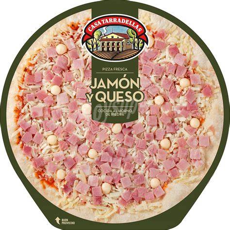 Pizza Casa Tarradellas congelada en un recipiente hermético
