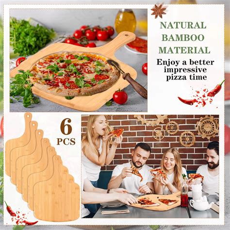 Cortadores de pizza de bambú personalizados con grabado láser