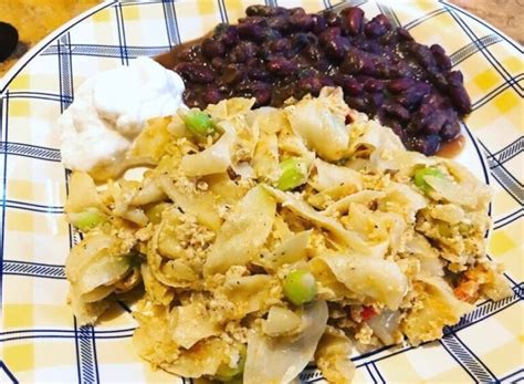 Flor de izote guisada con huevo plato final