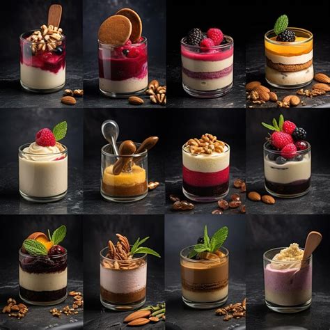 Variedad de postres Royal