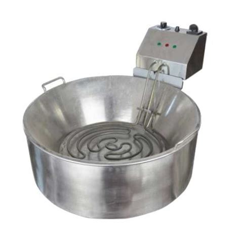 Freidora eléctrica profesional para churros en uso