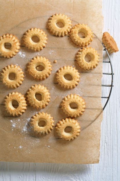 Galletas de mantequilla recién horneadas
