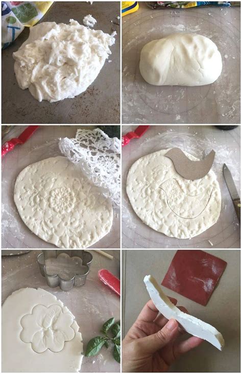 Proceso de estampado en pasta de modelar