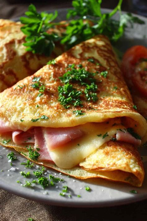 Crêpe salada con ingredientes frescos