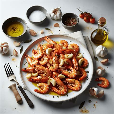 Langostinos salteados con ajo