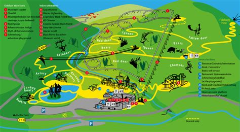 Mapa de la Selva Negra con puntos de interés