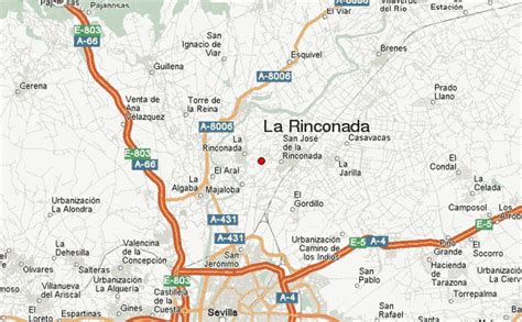 Mapa de San José de la Rinconada destacando zonas de restauración