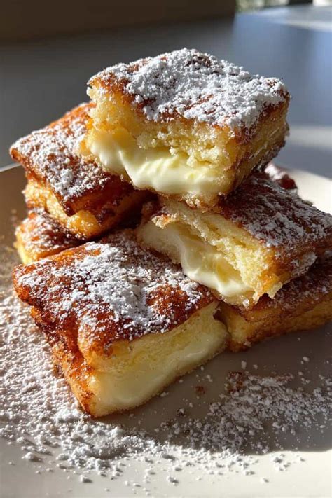 Masa de leche frita en un molde