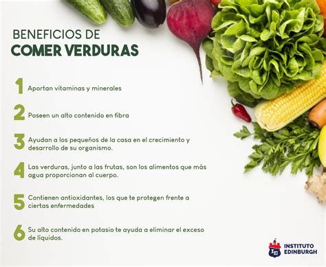 Infografía con los beneficios de comer verduras ecológicas