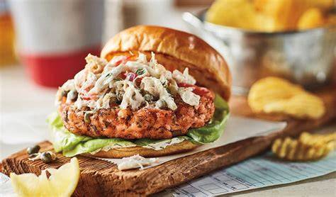Hamburguesa de cangrejo gourmet