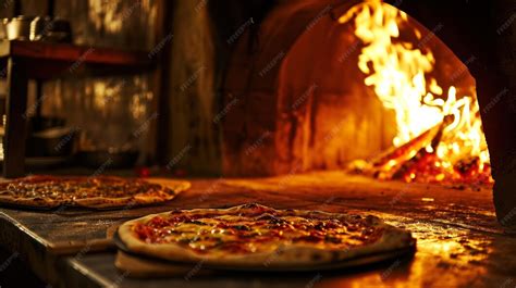 Pizzas horneadas en horno de leña