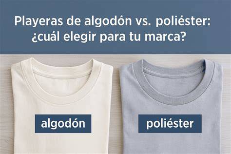 Comparativa de tejidos de camiseta: algodón vs. poliéster