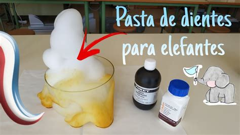 Materiales para el experimento de la pasta de dientes de elefante