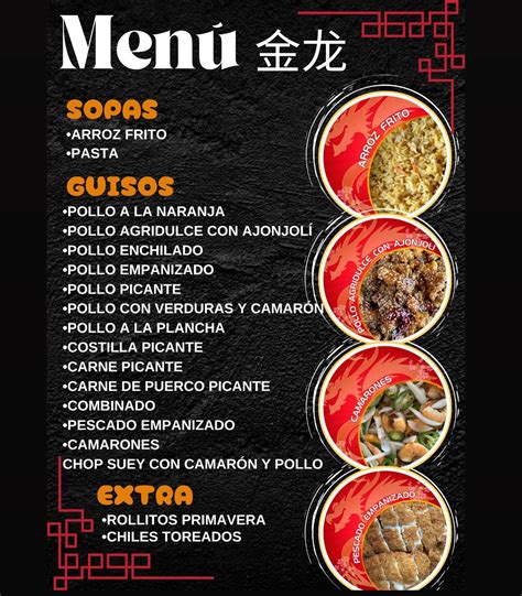 Menú combinado de comida china del Restaurante Gran Muralla