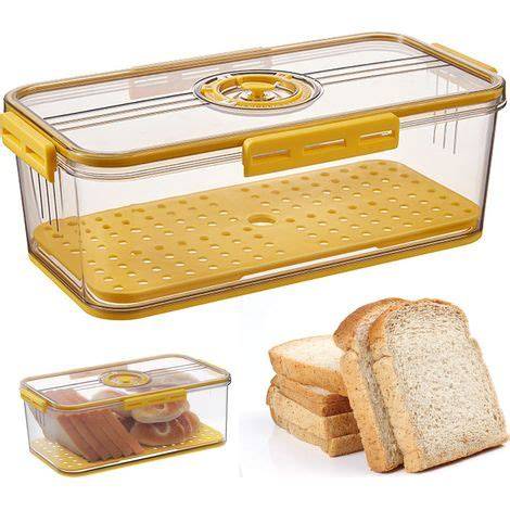 Recipiente hermético para almacenar pan tostado