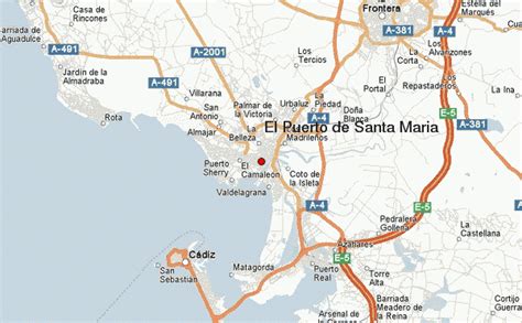 Mapa de los pinares de El Puerto de Santa María