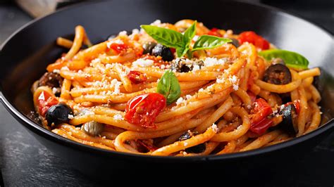 Plato de pasta con carabineros