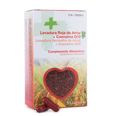Ingredientes de un suplemento de levadura roja de arroz