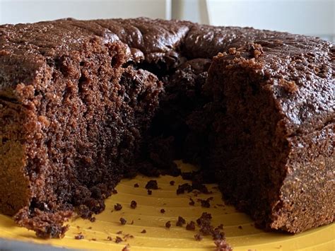 Bizcocho de chocolate jugoso