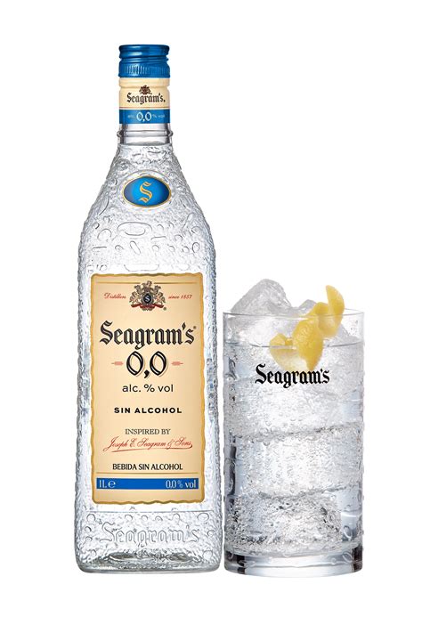 Botella de ginebra Seagram's