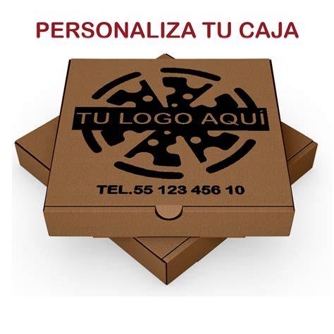 Diseño de cajas de pizza personalizadas con logo de restaurante