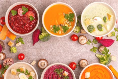 Variedad de verduras para crema