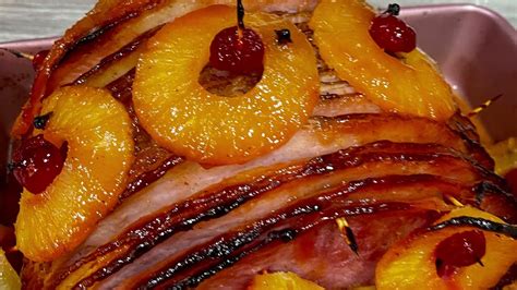 Ingredientes para preparar jamón asado con piña