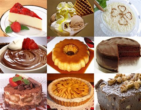 Postres caseros variados