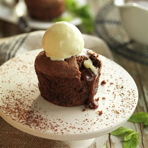 Coulant de chocolate con helado