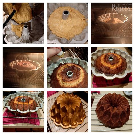 Molde de Bundt Cake con un bizcocho horneado