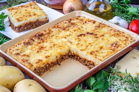 Pastel de patata y carne tradicional