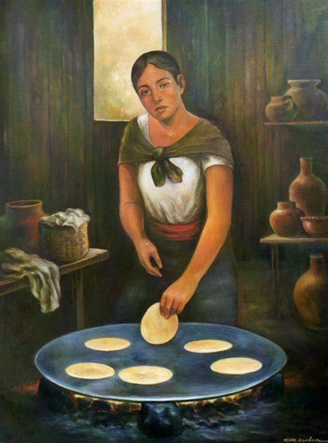 Mujer elaborando tortillas de nopal en un comal