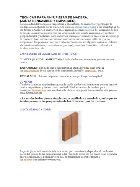 Técnicas para unir piezas de pasta DAS