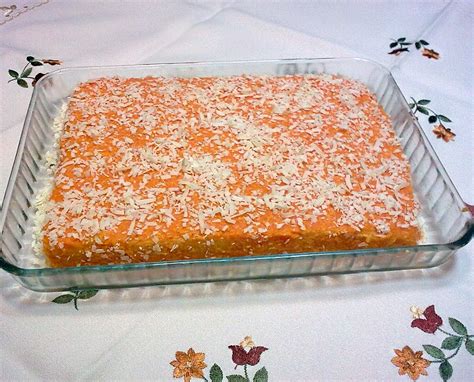 Tarta de zanahoria con coco rallado
